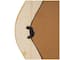Brown Wood Wavy Wall Mirror with Dimensional Carved Frame